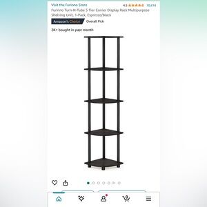 5 tier Corner shelf